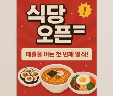 식당 현수막 제작